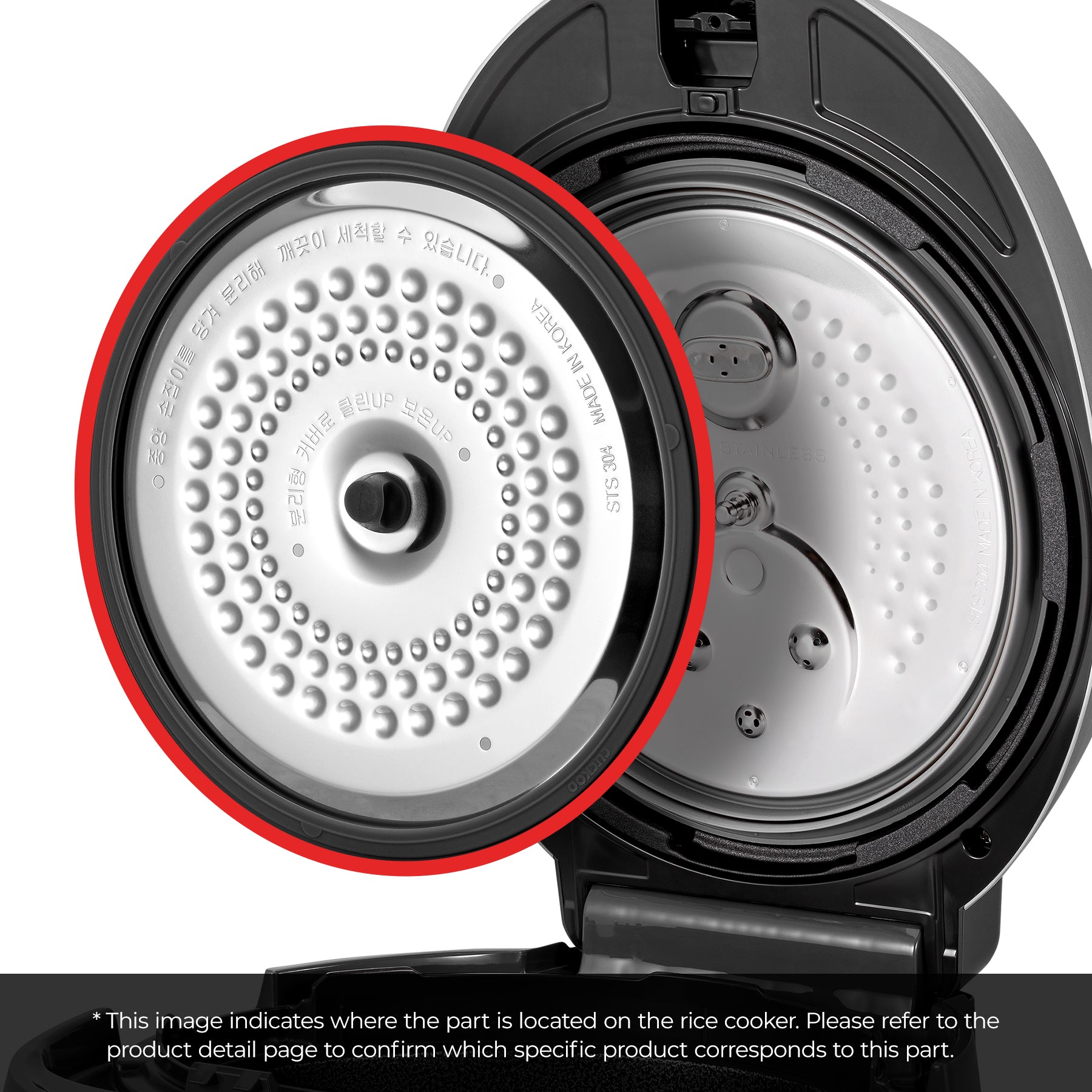 Cuckoo 00140-0029D0 coperchio interno cuociriso 6 tazze