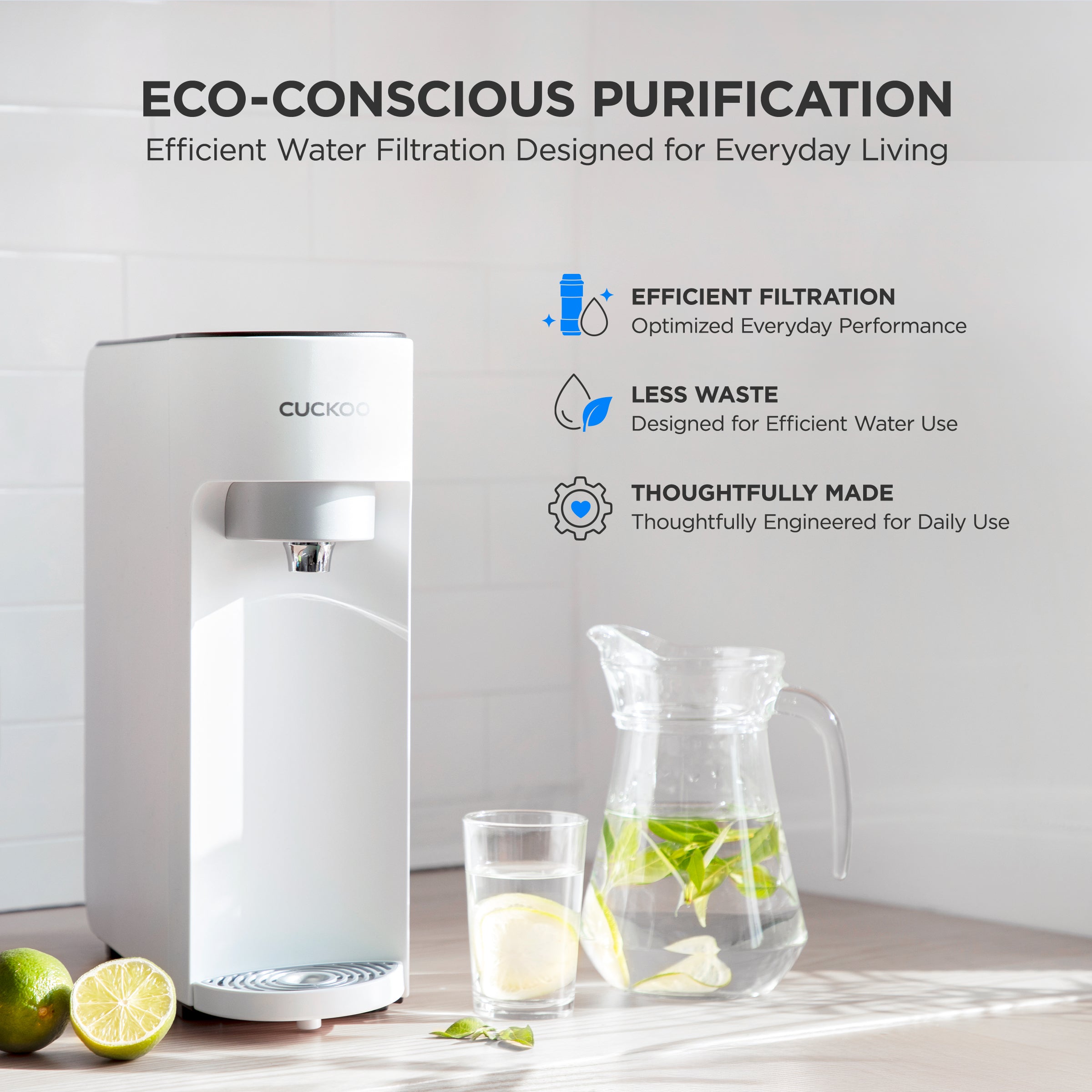 Cuckoo CP-U011W depuratore acqua da banco tankless nanofiltrazione