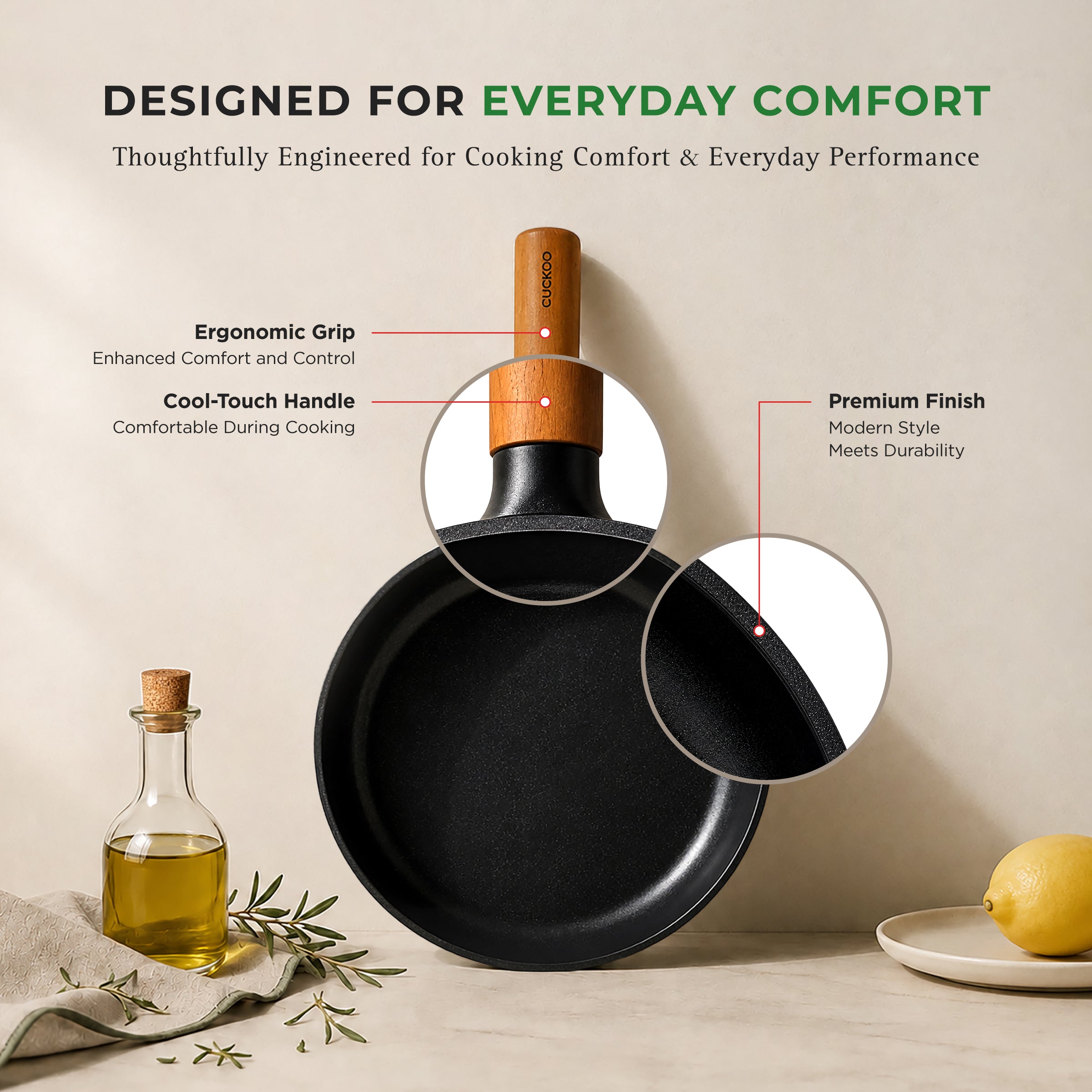 Cuckoo COP-D1810B COP-D2610B wok ceramica antiaderente
