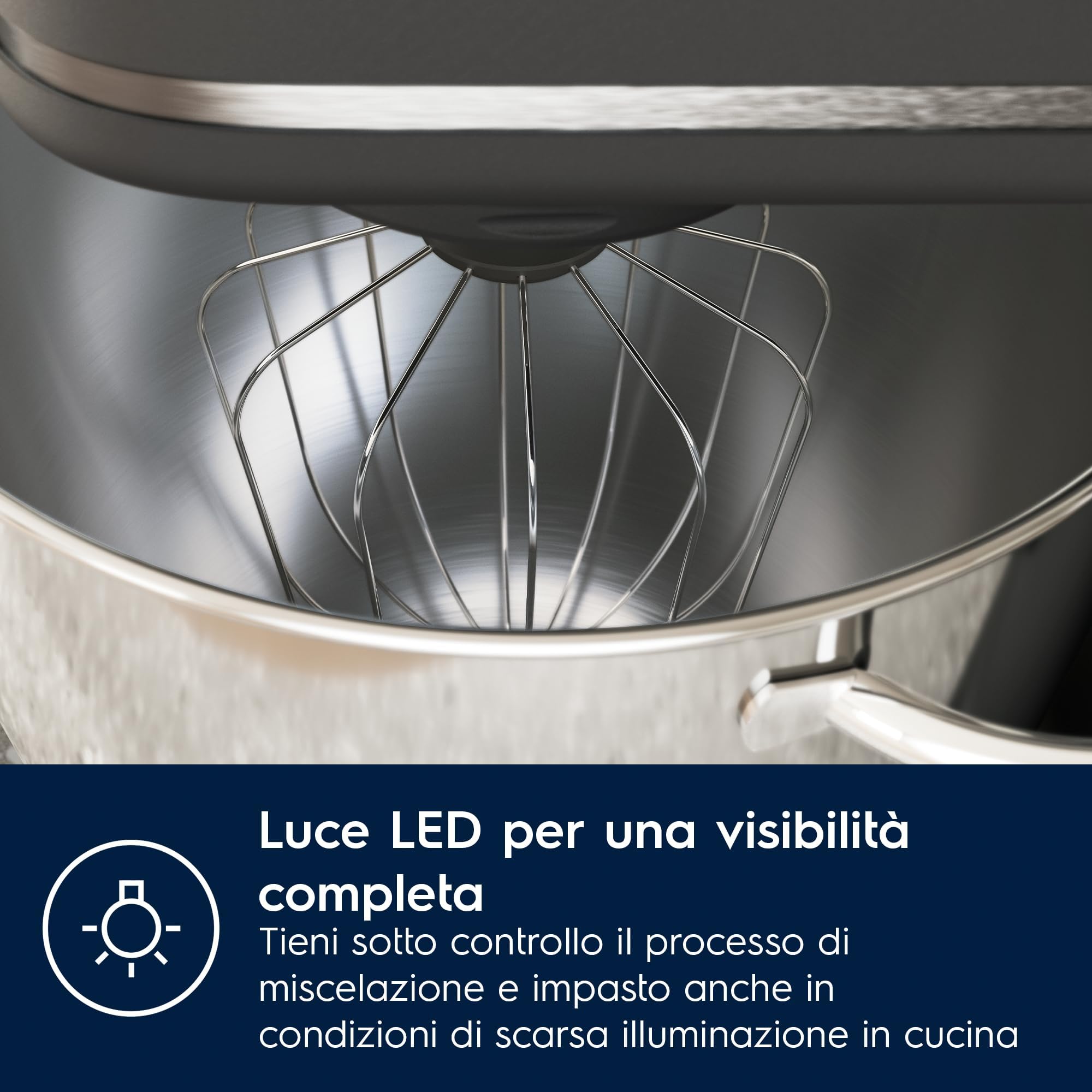 Electrolux E6KM1-4BPT impastatrice planetaria nero 1200W 6L