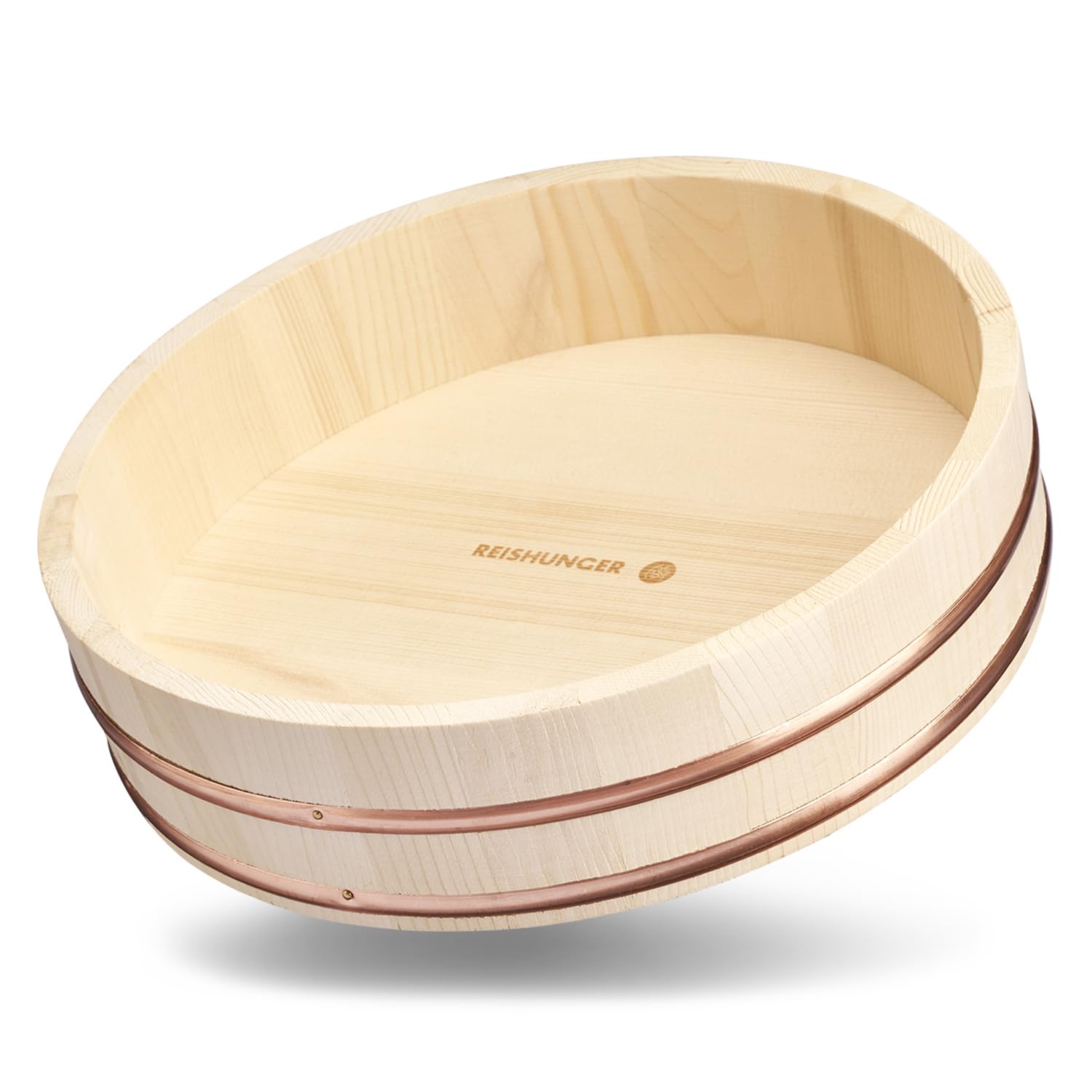 Reishunger Hangiri Ciotola Legno Sushi 30 cm