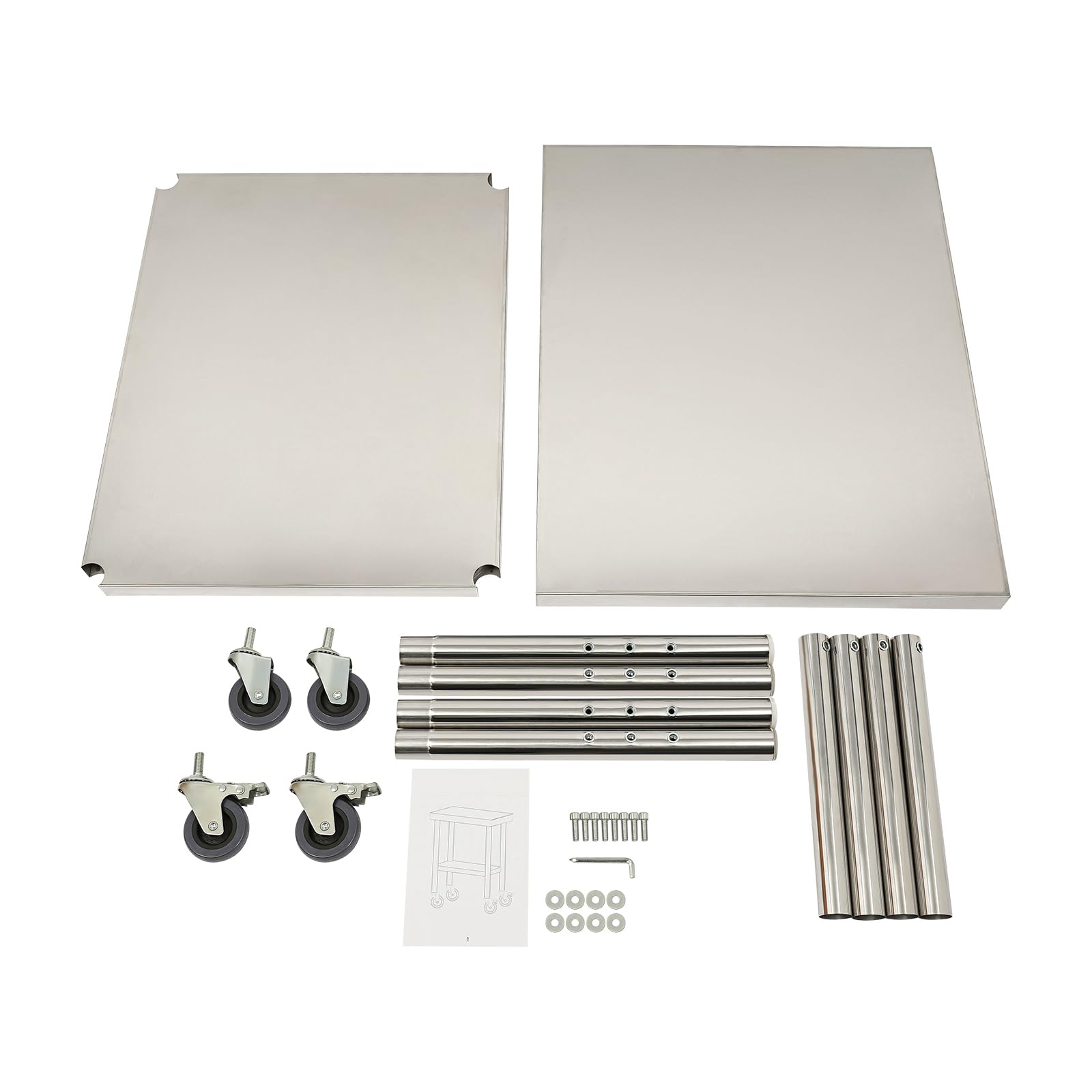 TiryyDrela tavolo lavoro cucina inox 76x60 cm 300 kg