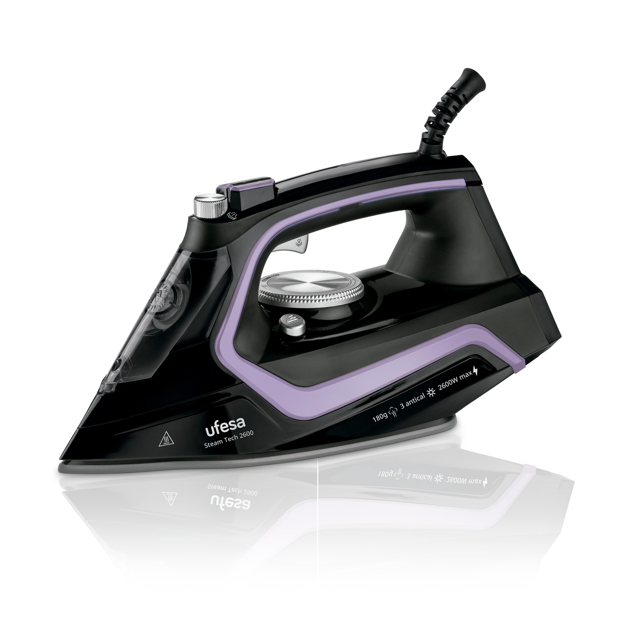 Ufesa Cooper ferro da stiro a vapore 2800W nero ceramica