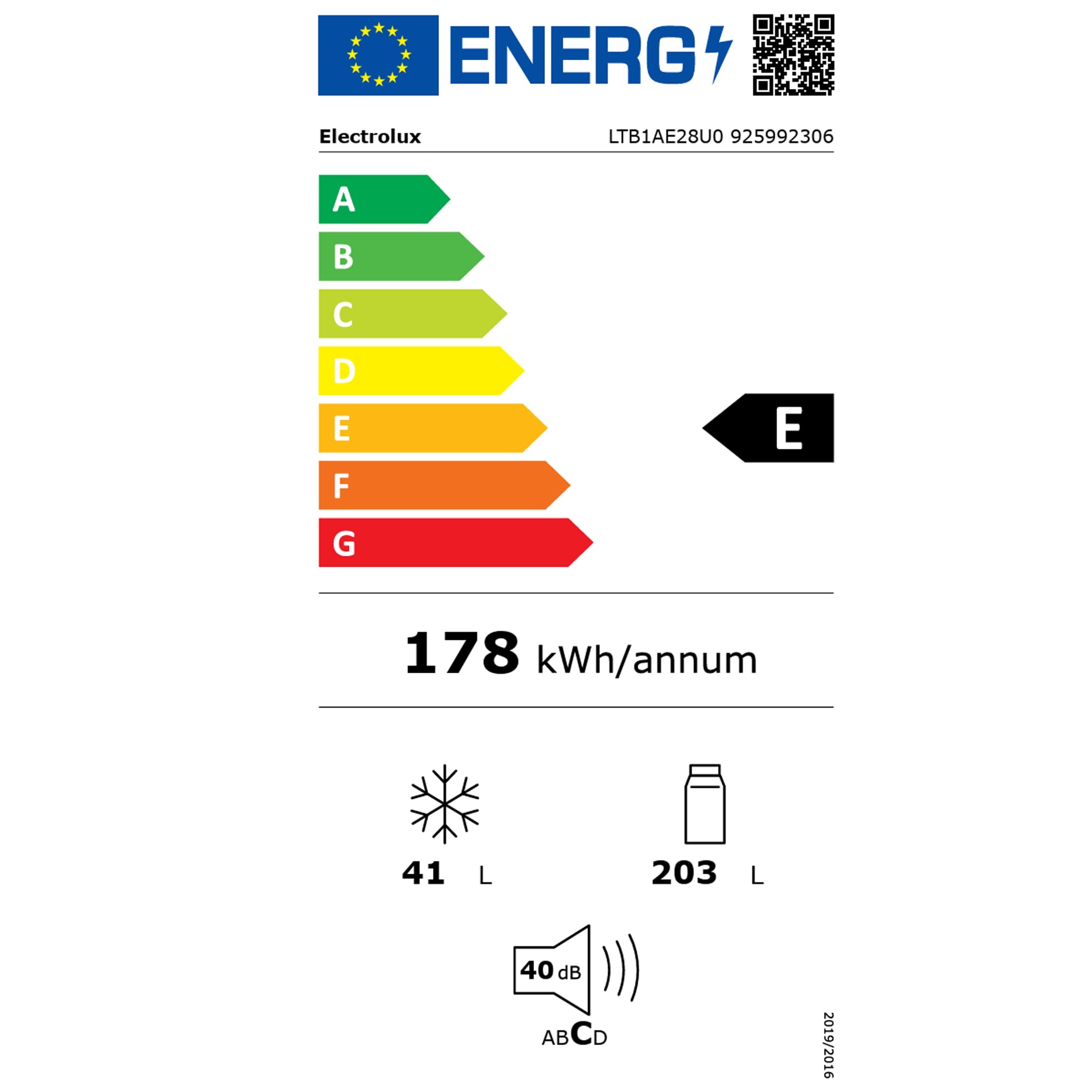 Electrolux Serie 500 LTB1AE28U0 frigorifero combinato inox 244 L