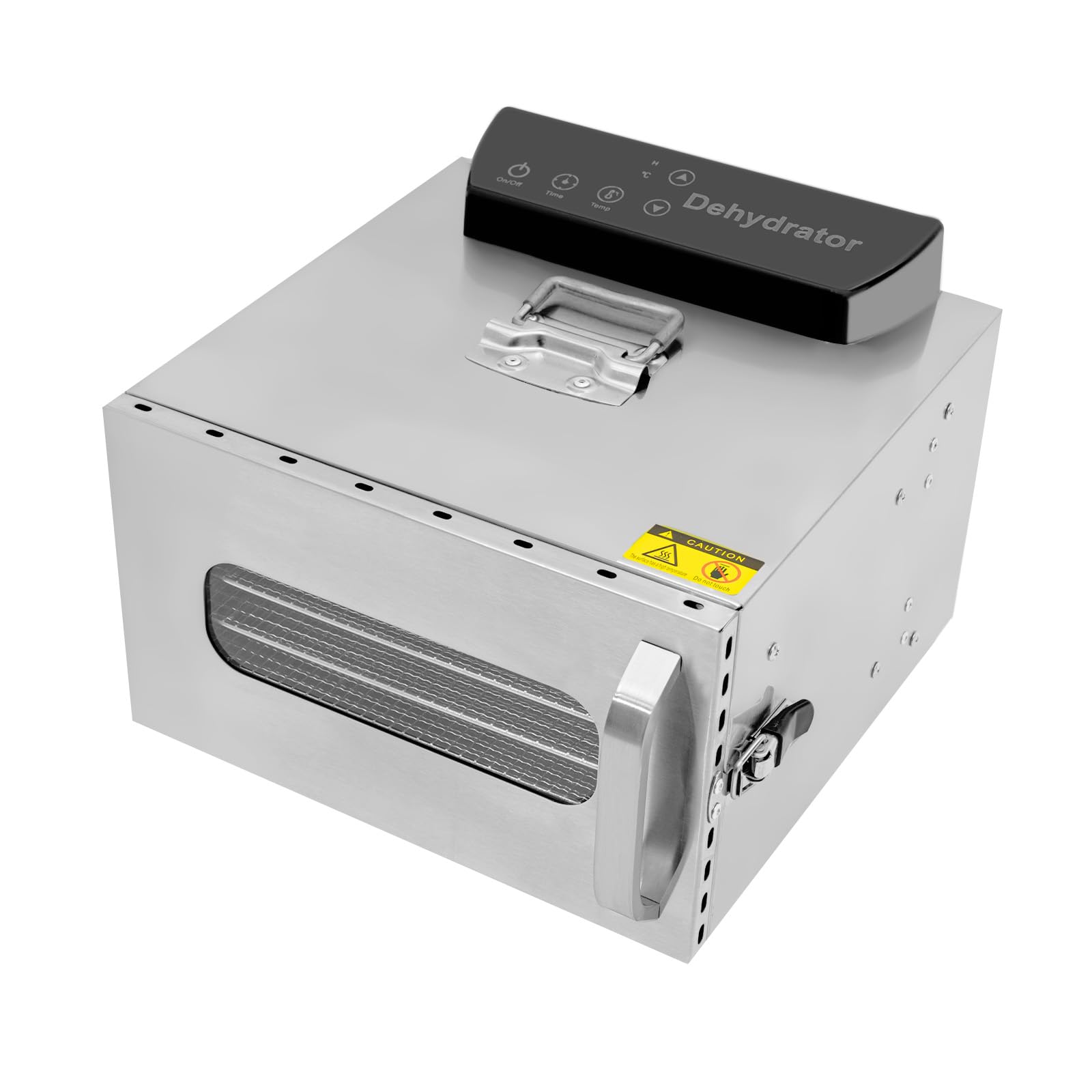 TiryyDrela Essiccatore Elettrico 6 Vassoi Inox Argento
