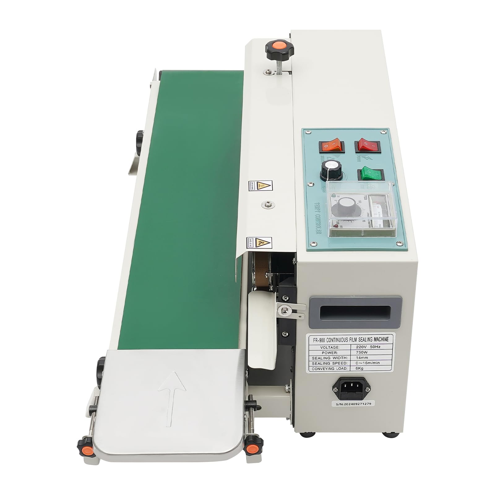 TiryyDrela Sigillatrice Sacchetti Continua 500W 12 m/min