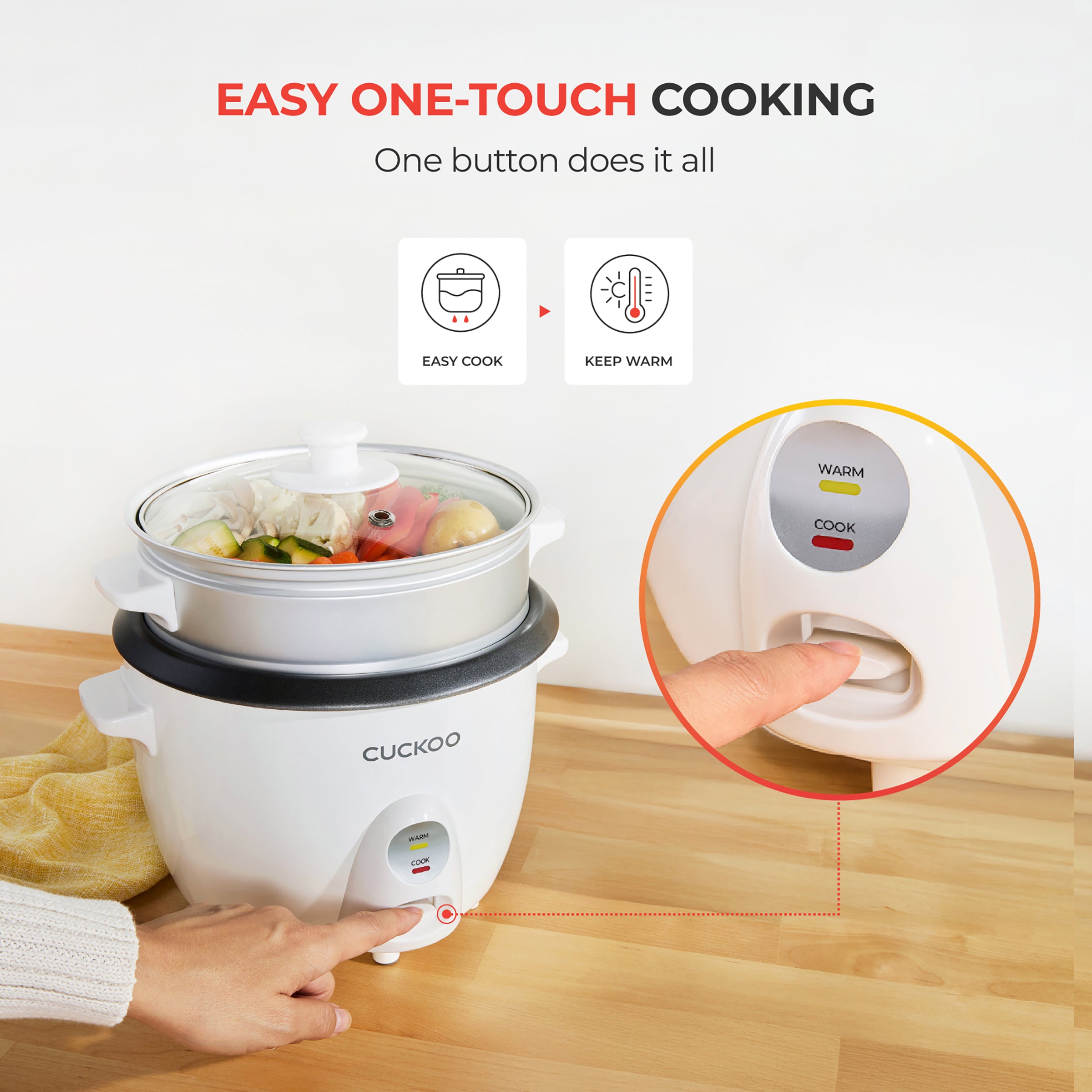 Cuckoo CR-0601C cuociriso 6 tazze one-touch