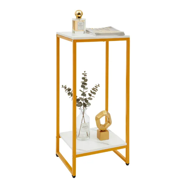 TiryyDrela portapiante 2 livelli oro bianco 75 cm metallo