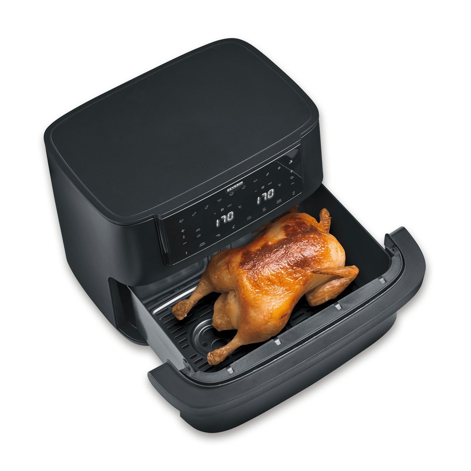 SEVO Black Line Flex Friggitrice ad Aria Calda Doppia Zona