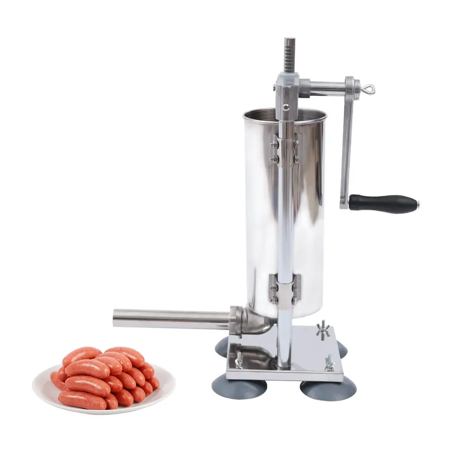 TiryyDrela Insaccatrice Manuale 3L Verticale Inox 7 Imbuti