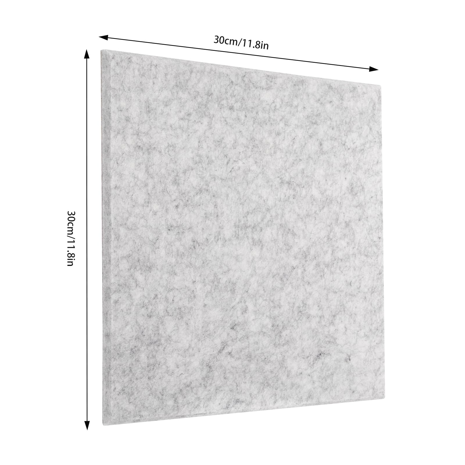 TiryyDrela Pannelli Acustici 30x30 cm Argento 18 Pezzi Fonoassorbenti