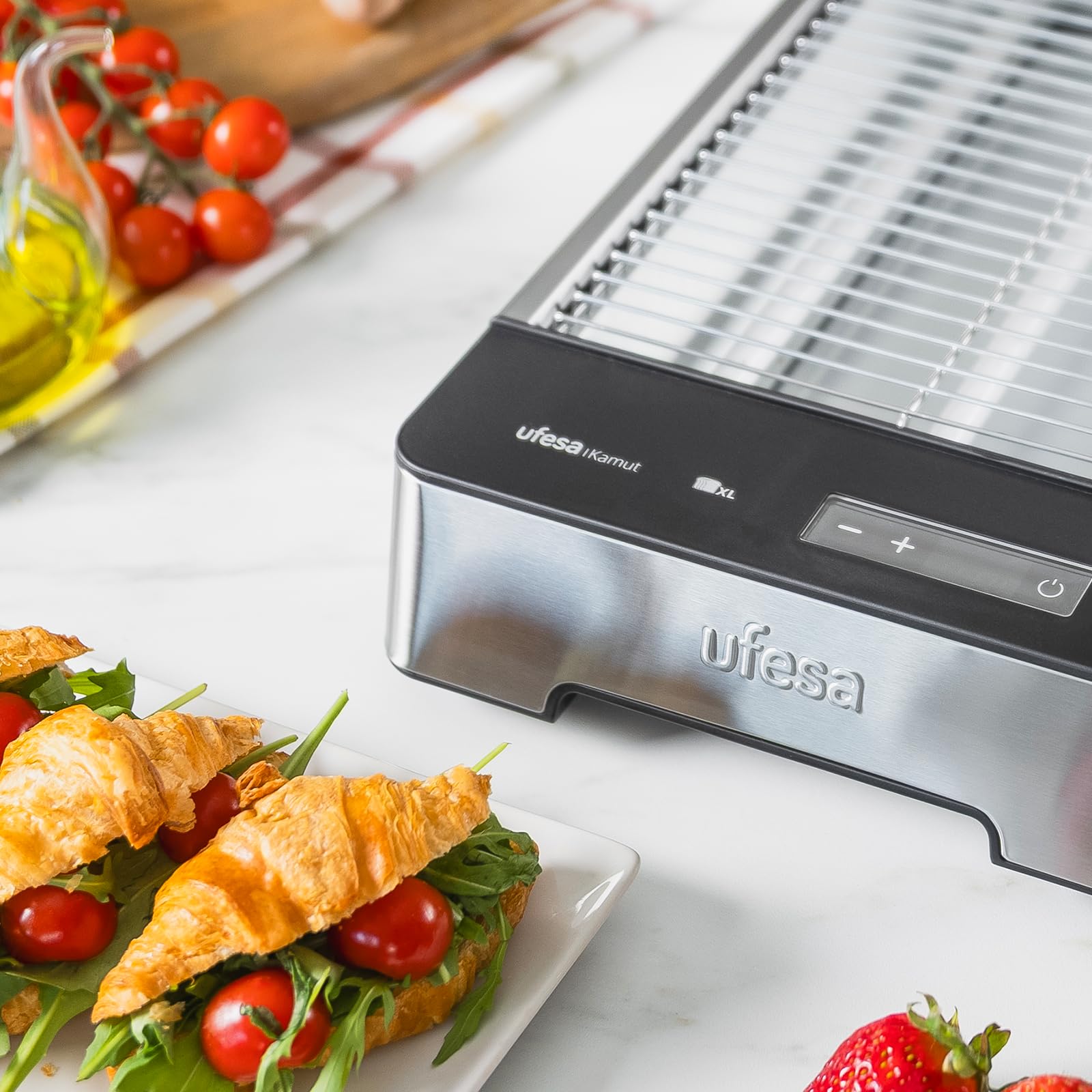Ufesa Kamut tostapane orizzontale Digital 1000W 4 fette