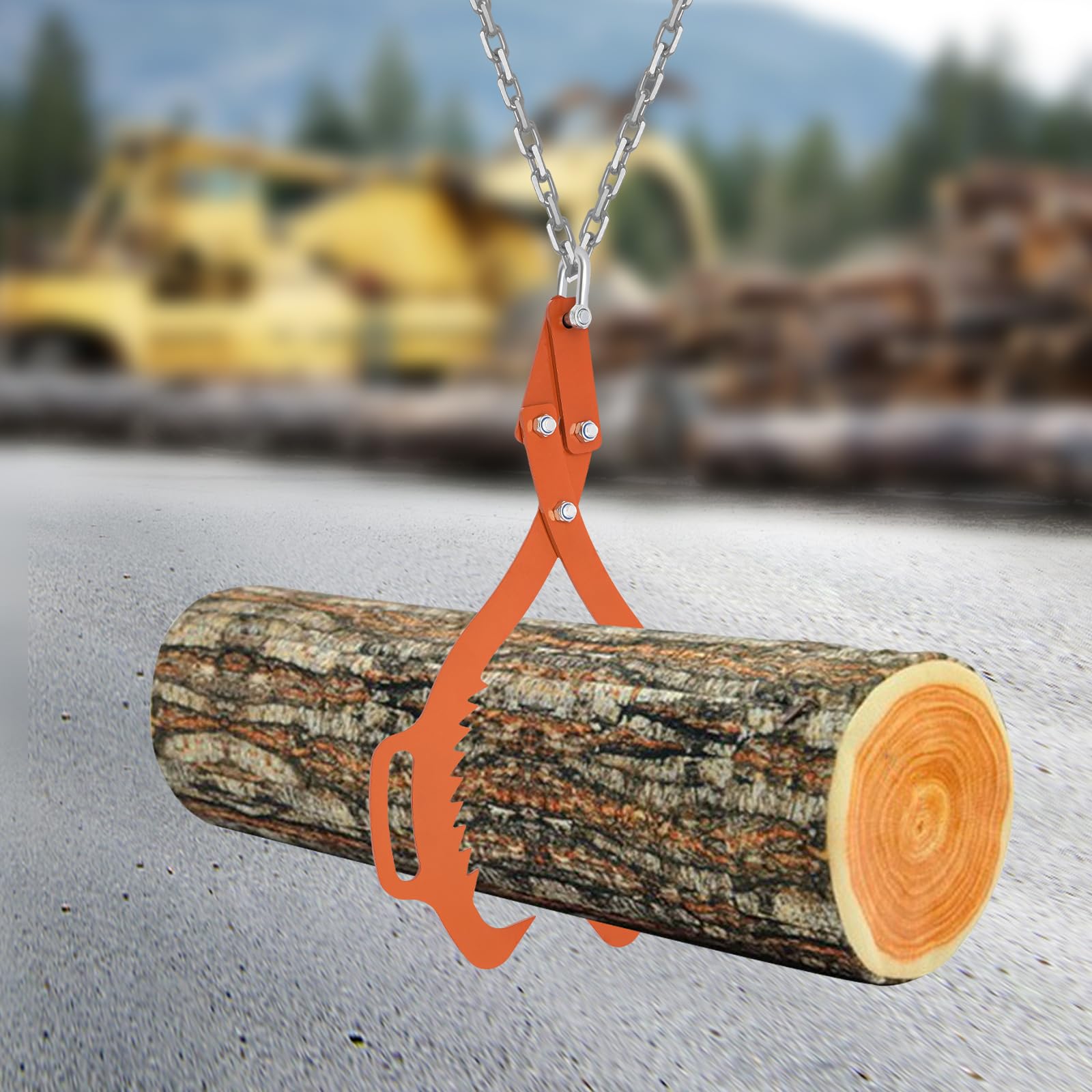 TiryyDrela pinza tronchi 25 pollici acciaio 1000 kg