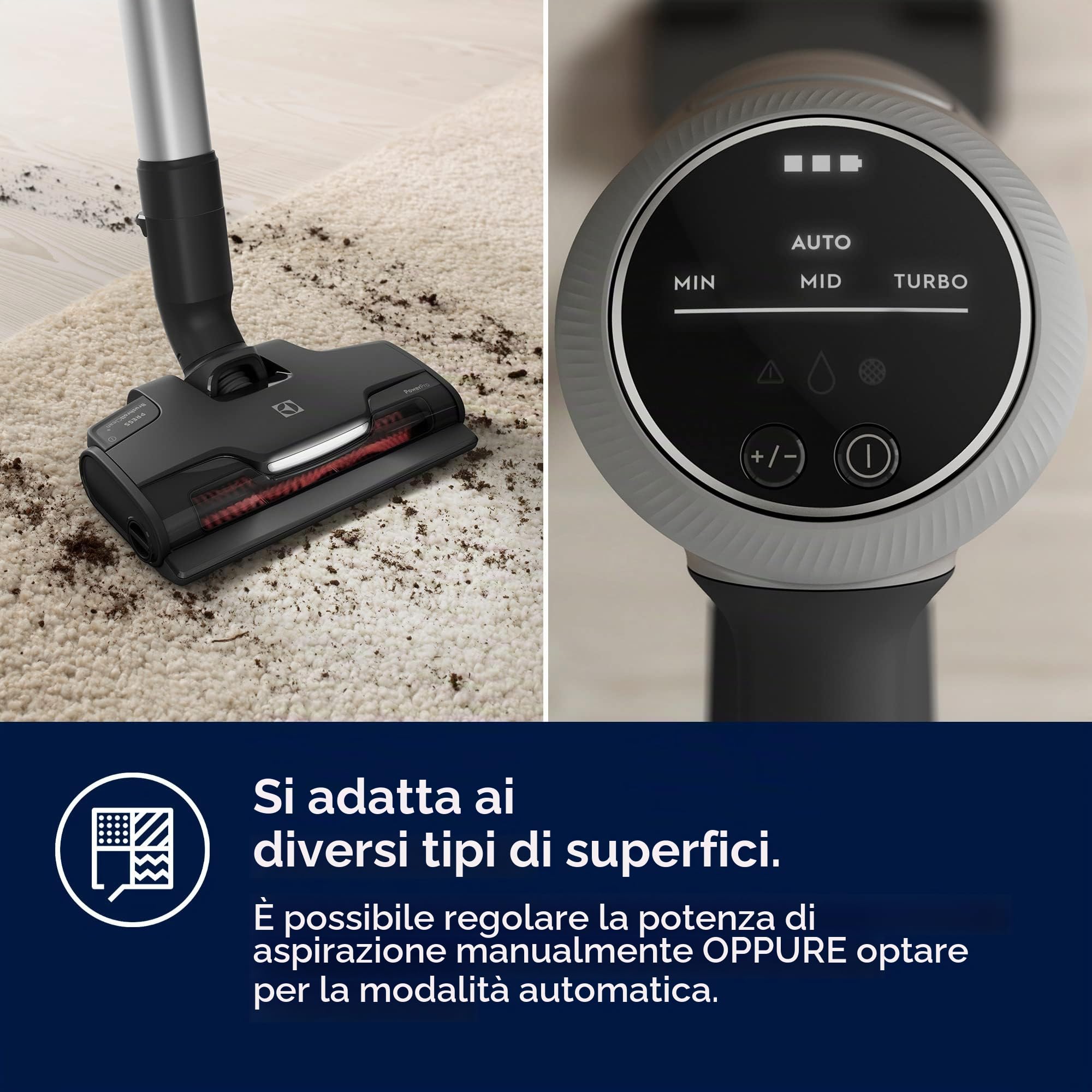 Electrolux Ultimate 800 EP81AB25UG scopa elettrica grigia