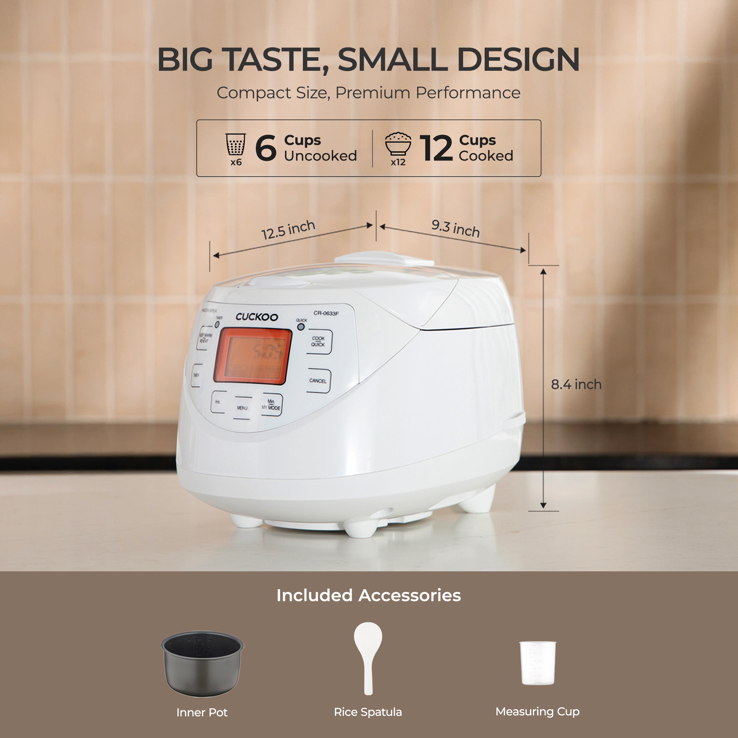 Cuckoo Micom CR-0633F Cuociriso 6 Tazze Multi Cook