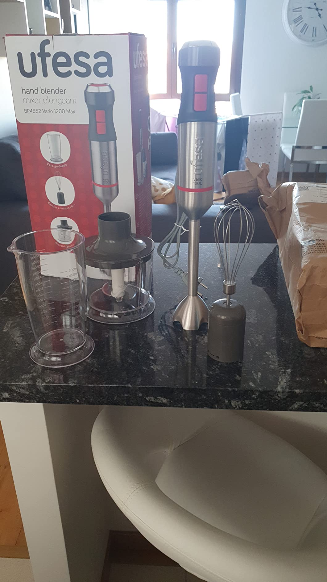 Ufesa BP4652 Vario 1200 Max Frullatore Immersione 1200 W