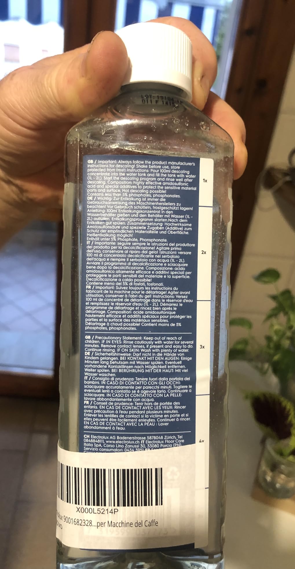 Electrolux 9001682328 Decalcificante Macchine Caffe Anticalcare