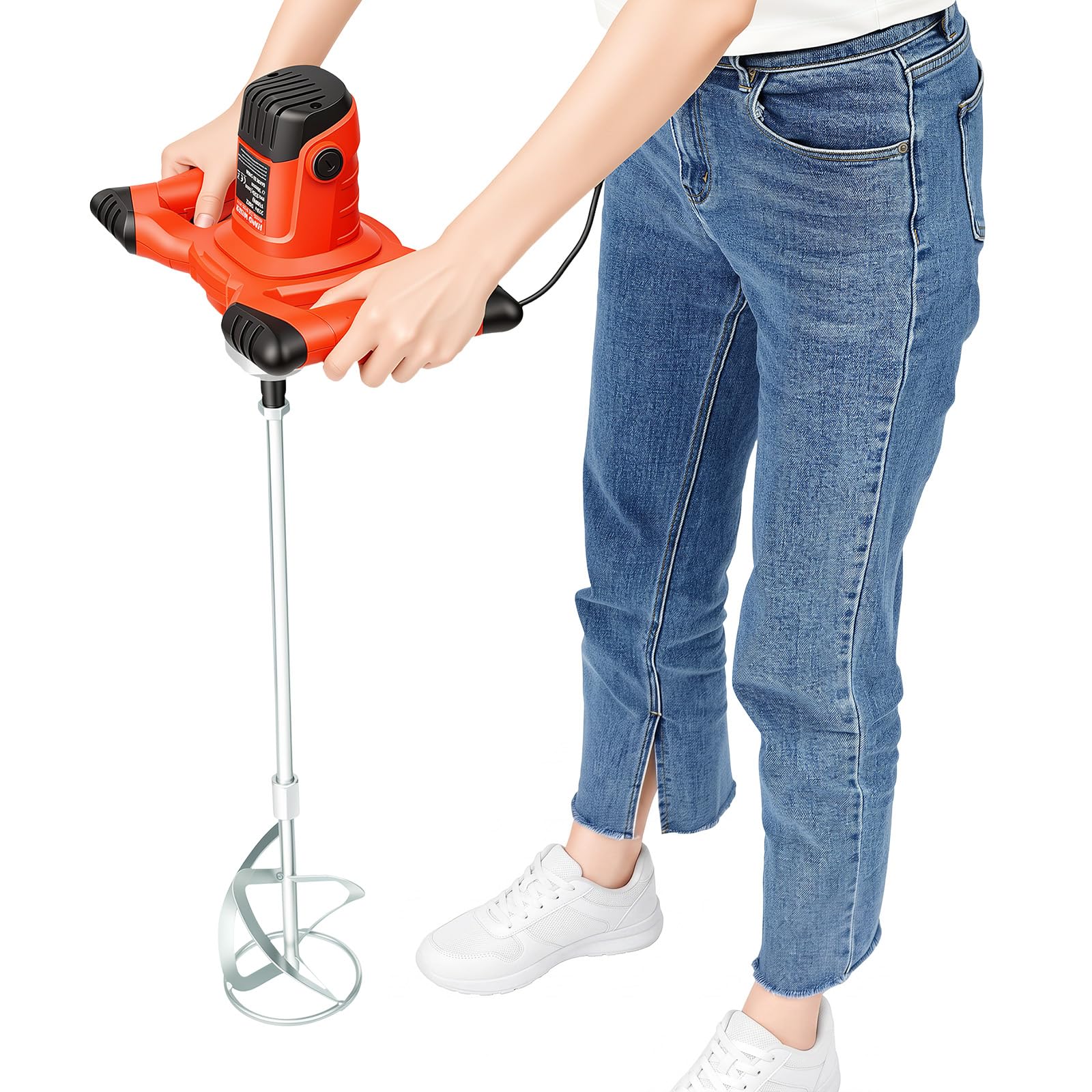 TiryyDrela miscelatore calcestruzzo elettrico 1500W 930 giri