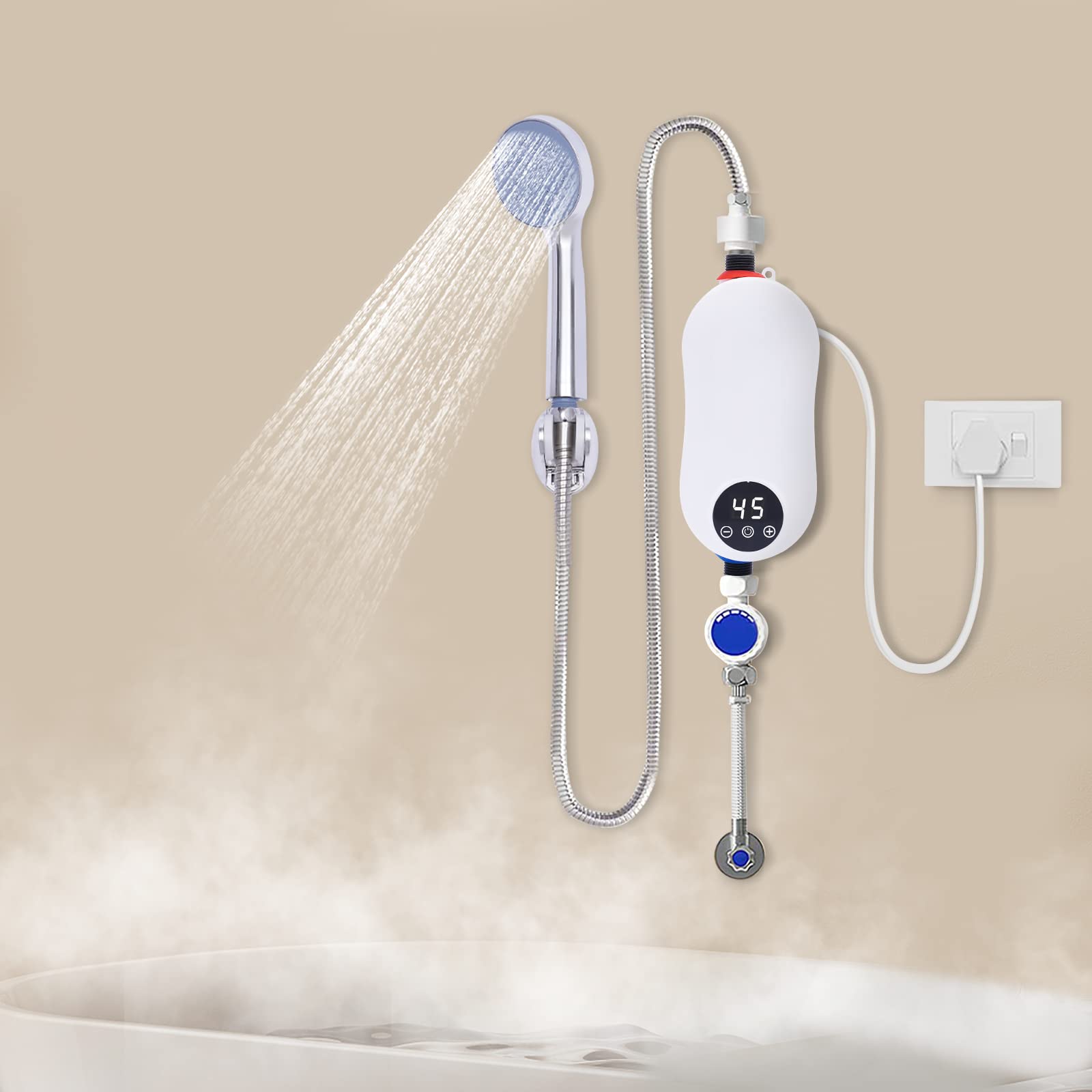 TiryyDrela Mini Scaldabagno Istantaneo 5500W 19 cm