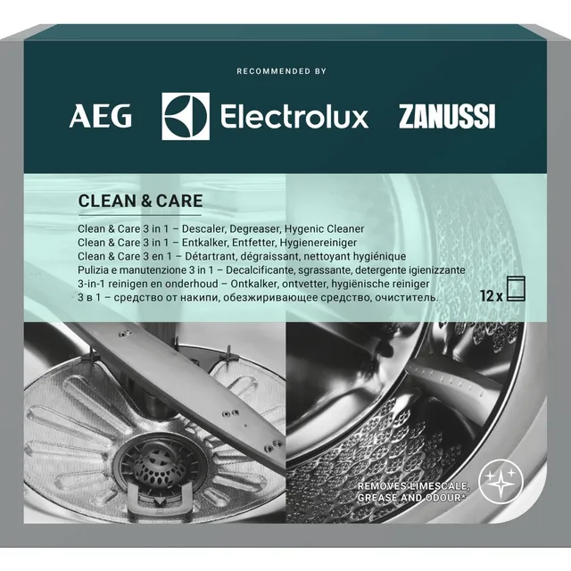 Electrolux Clean Care decalcificante lavatrice 24 bustine anticalcare